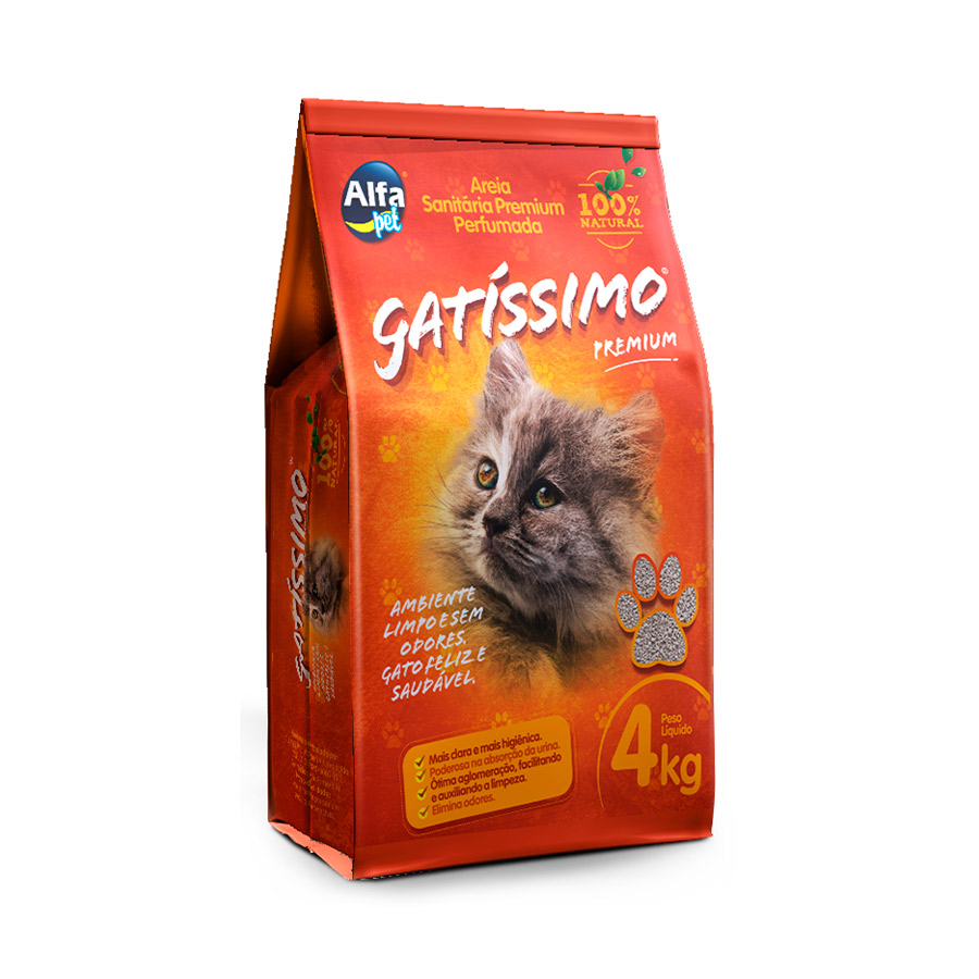 Areia Higiênica Gatíssimo Perfumada